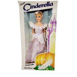 1980s Walt Disneys Cinderella Doll 11.5” New Boxed Biken Corp Box Wear Toy